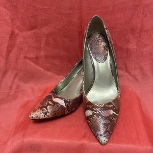 Nine & Co Snake Print Heels
